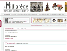 Tablet Screenshot of etude-milliarede.com